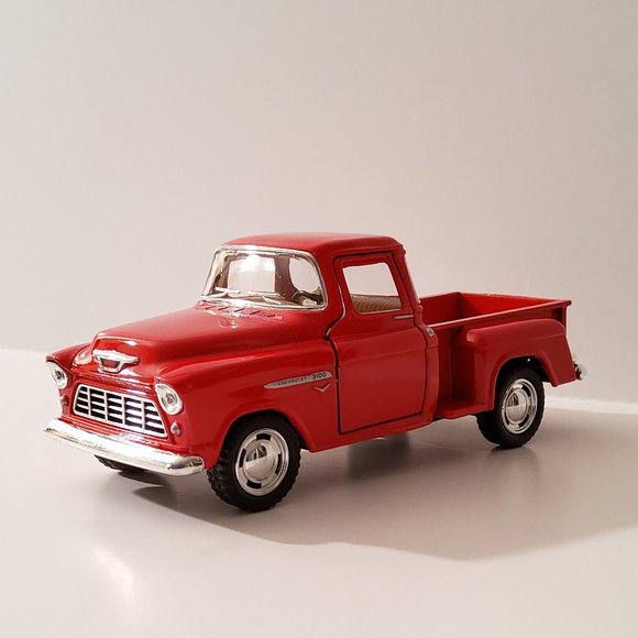 Source Unknown Other - 1955 CHEVY Step-side Pickup - Classic Pull-Back TOY
